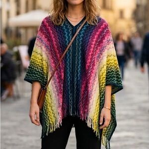 (NWT) MISSONI Italian Luxury Poncho!